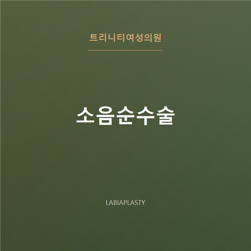 강남 소음순수술 맞춤 디자인 — 트리니티여성의원